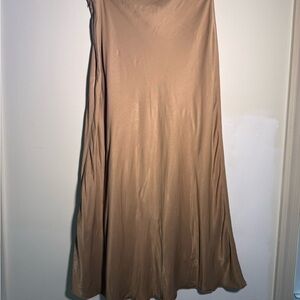 Elegant Tan Women's slip Skirt